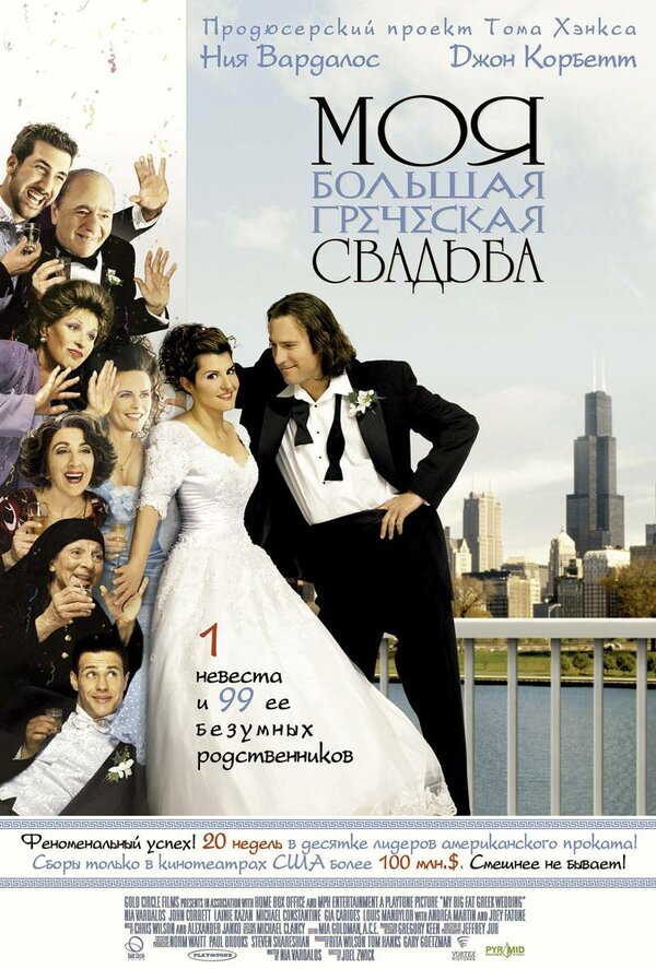  Моя большая греческая свадьба смотреть онлайн (2002) 